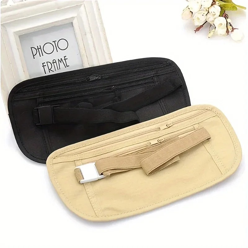 Running Belt - กระเป๋าคาดเอวอเนกประสงค์แบบบางพิเศษสำหรับกีฬา ป้องกันการโจรกรรม กระเป๋าคาดเอวสำหรับวิ่งแบบซ่อนตัว กระเป๋าใส่โทรศัพท์สำหรับการเดินทางกลางแจ้ง