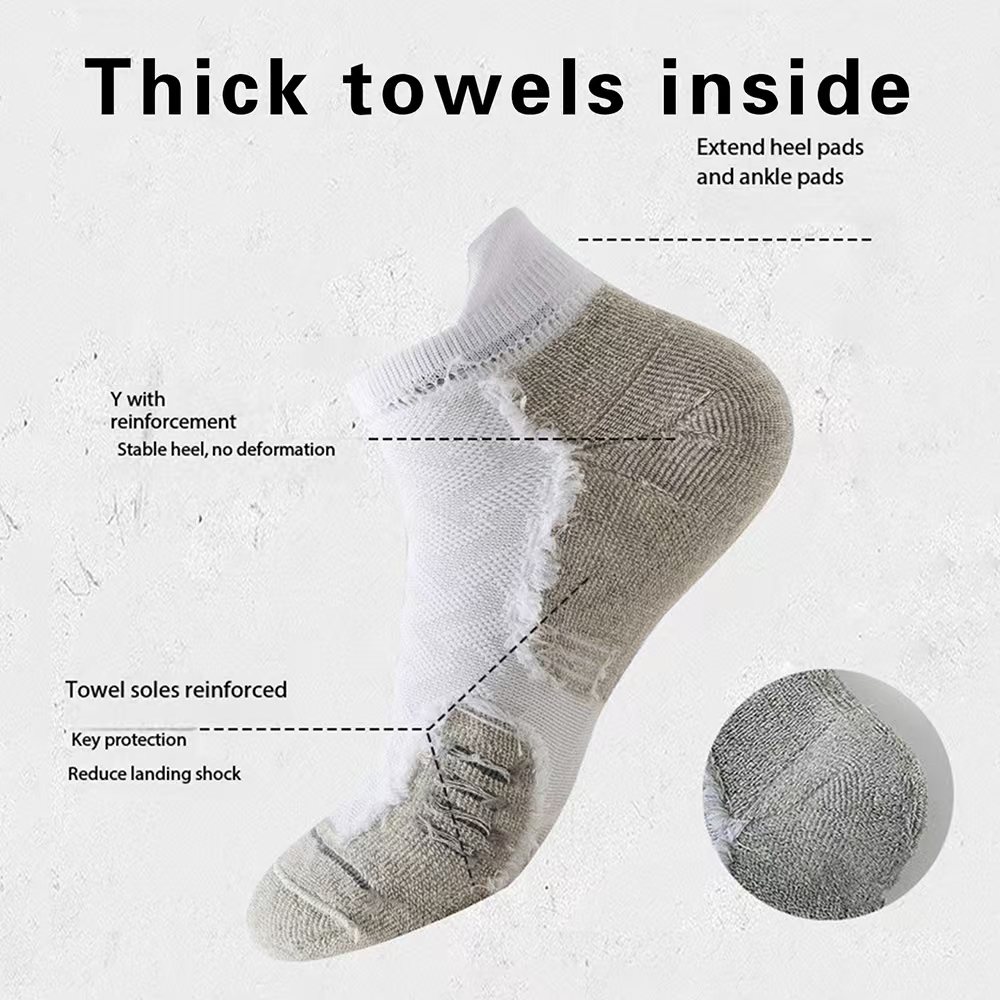 ถุงเท้ากีฬาแบบสั้น 1/3 คู่ สำห - Sports Socks บทวิจารณ์และราคา