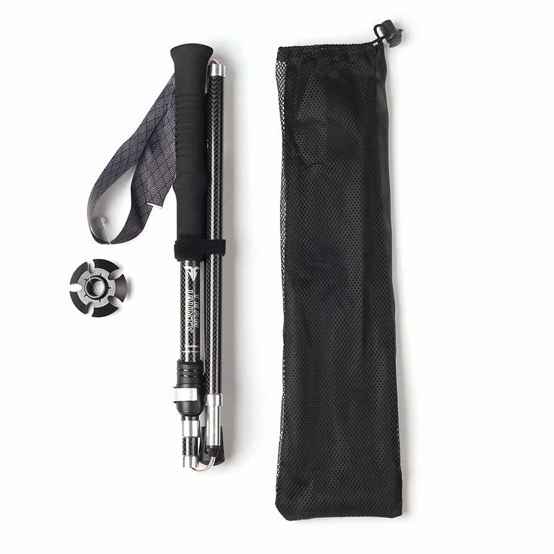 ไม้เท้าเดินป่าแบบพับได้ 5 ท่อน - Trekking Pole Carbon บทวิจารณ์และราคา