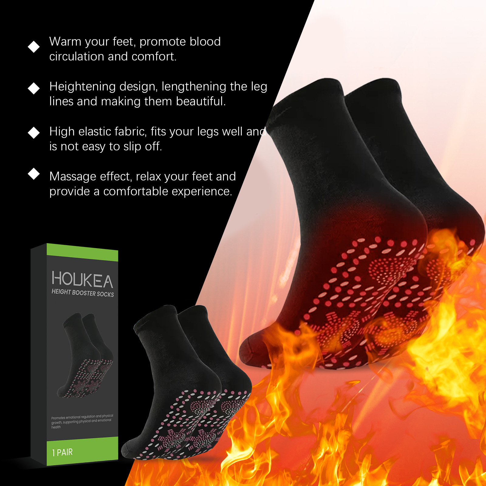 ถุงเท้าให้ความร้อนในตัว ถุงเท้ - Sports Socks บทวิจารณ์และราคา